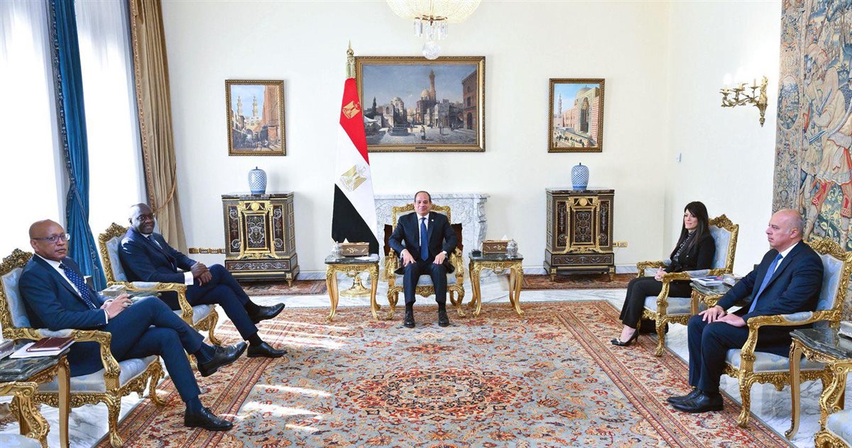 لقاء الرئيس عبدالفتاح السيسي مع رئيس مؤسسة التمويل الدولية