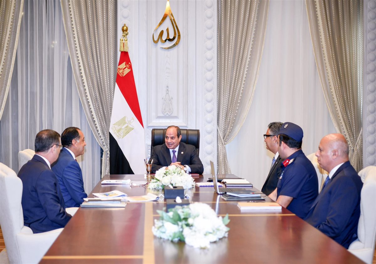 اجتمع الرئيس مع الدكتور مصطفى