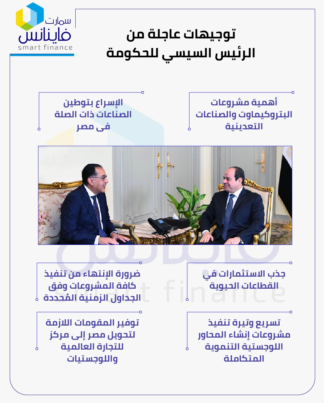 توجيهات عاجلة من الرئيس السيسي للحكومة