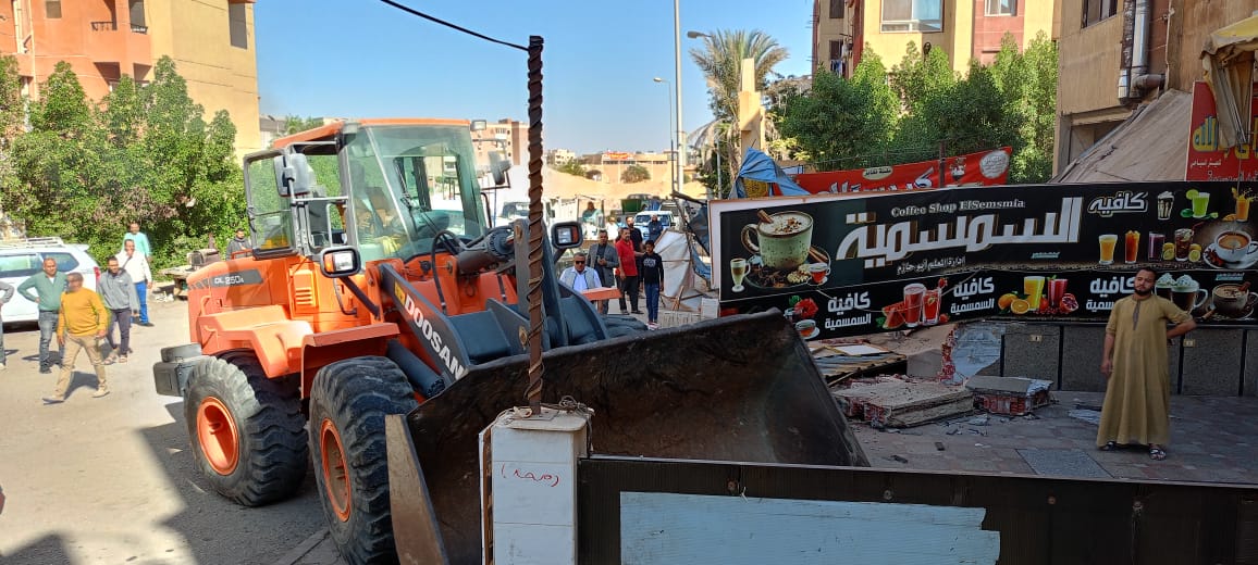 حملة لإزالة الإشغالات بمدينة بدر