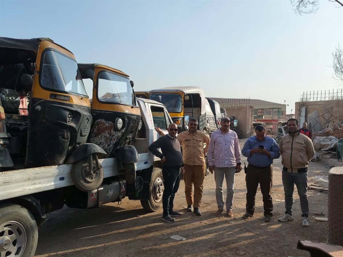 حملة للقضاء على التوكتوك بمدينة 6 أكتوبر