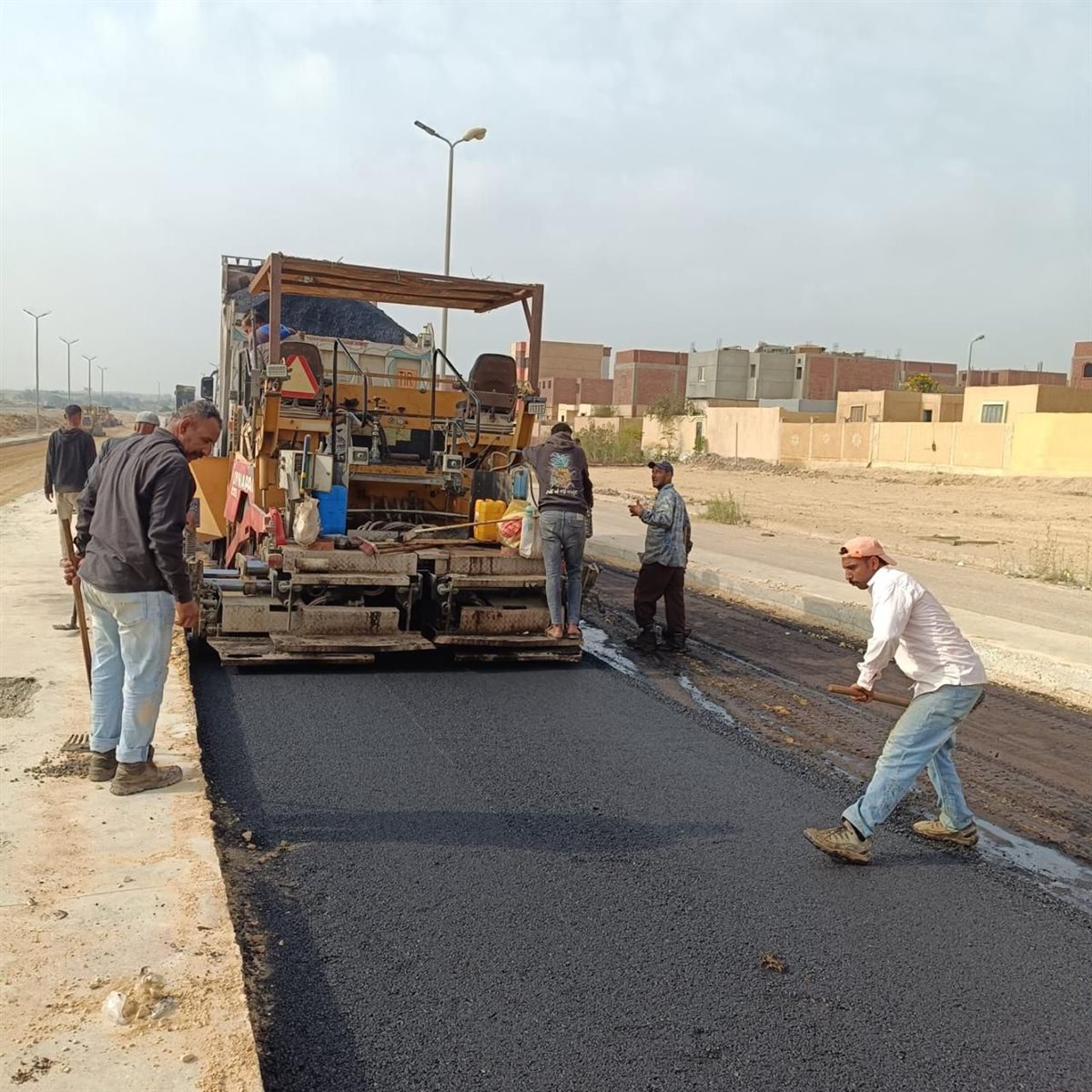 أعمال رصف الطرق