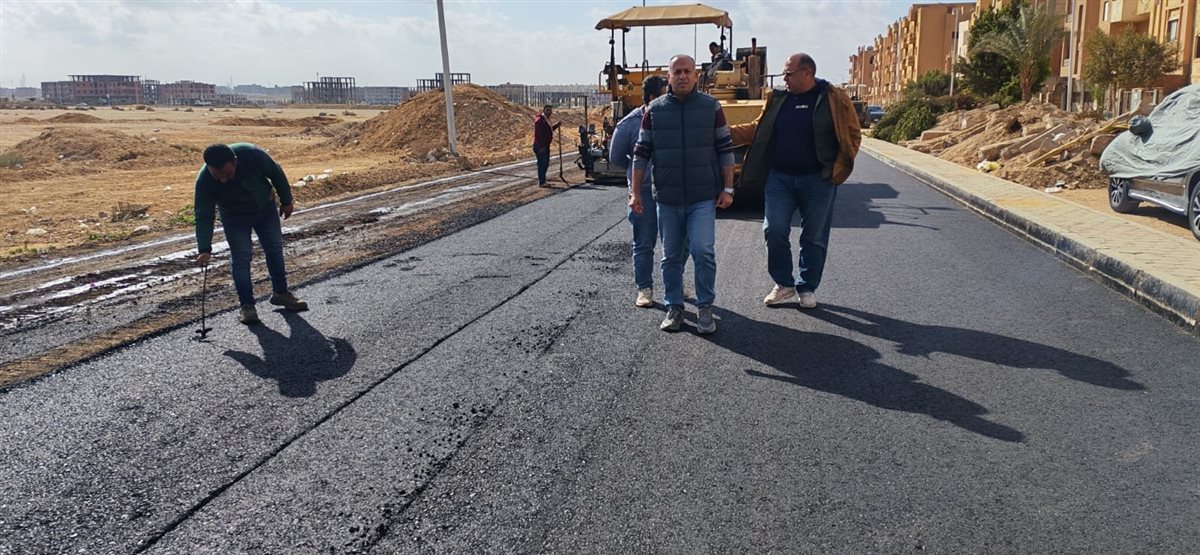رفع كفاءة الطرق بمدينة بدر
