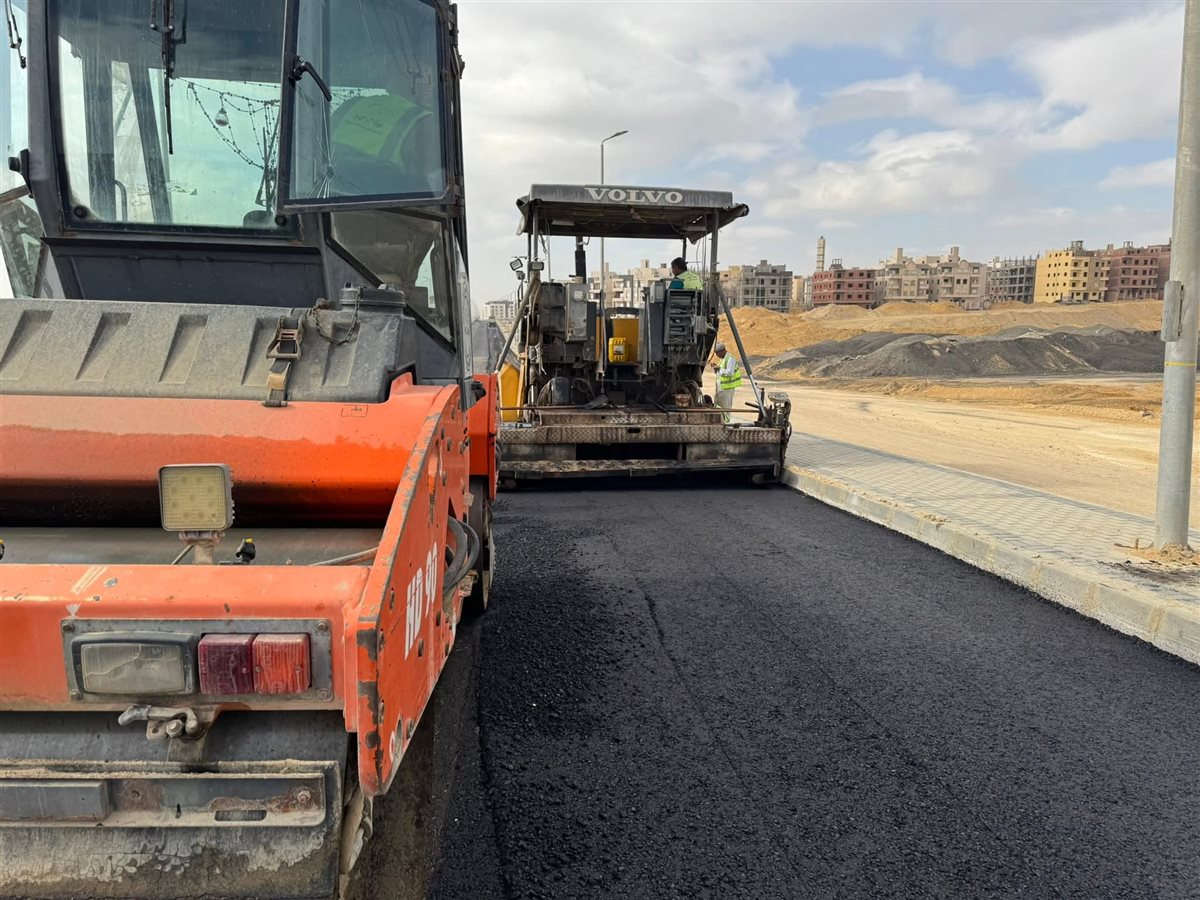 أعمال الطرق بالقاهرة الجديدة