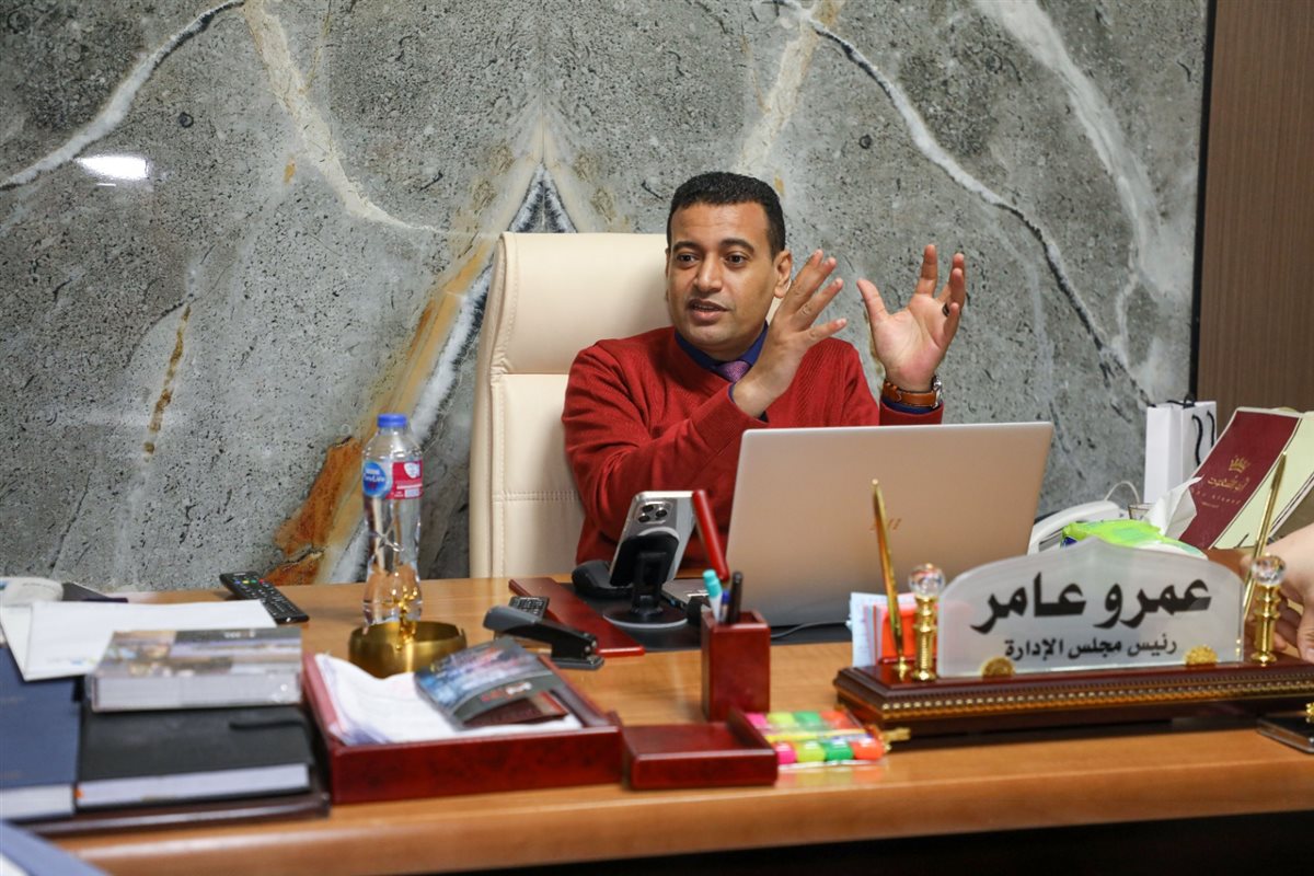 عمرو عامر رئيس مجلس الإدارة&nbsp;