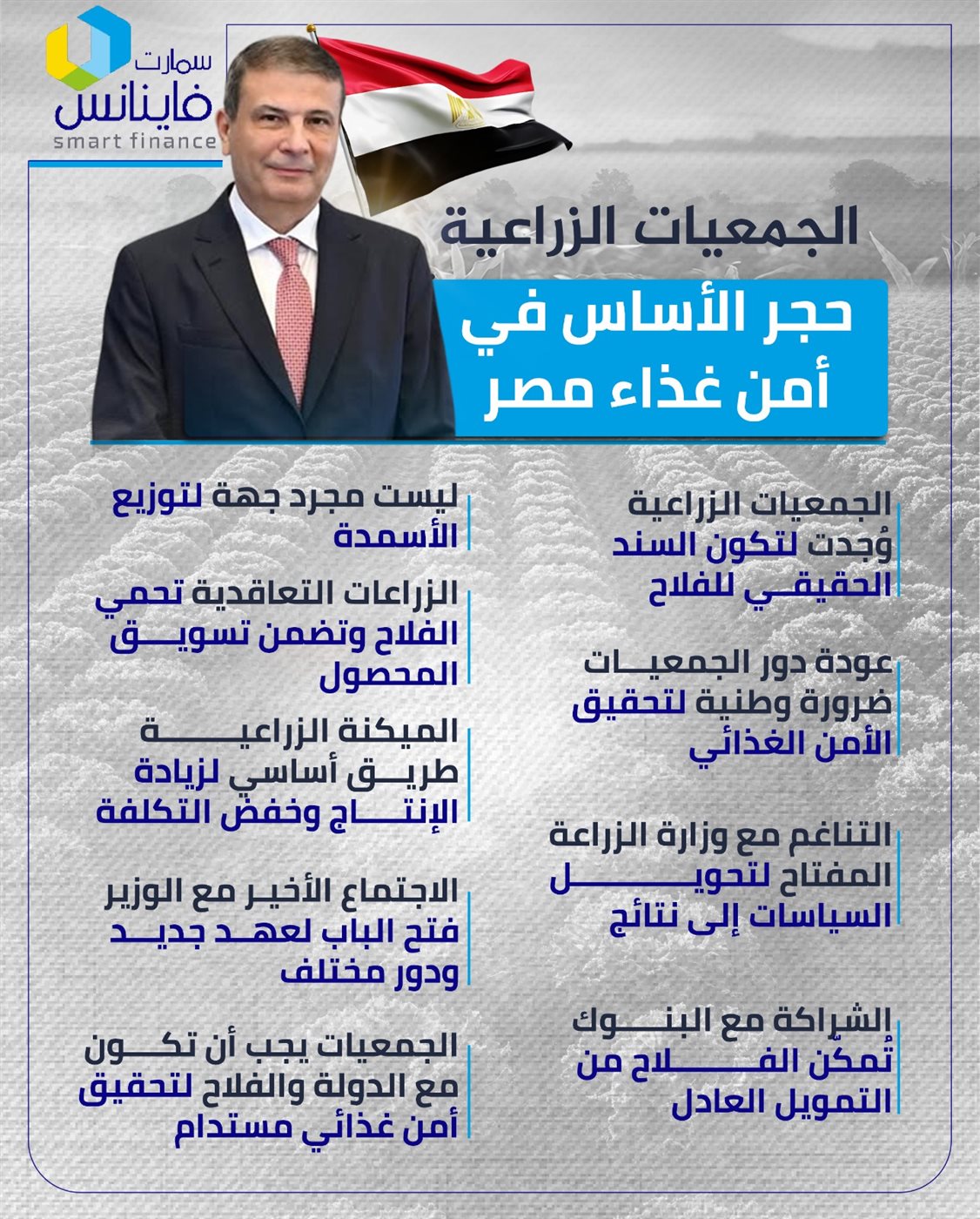 الجمعيات الزراعية.. حجر الأساس في أمن غذاء مصر