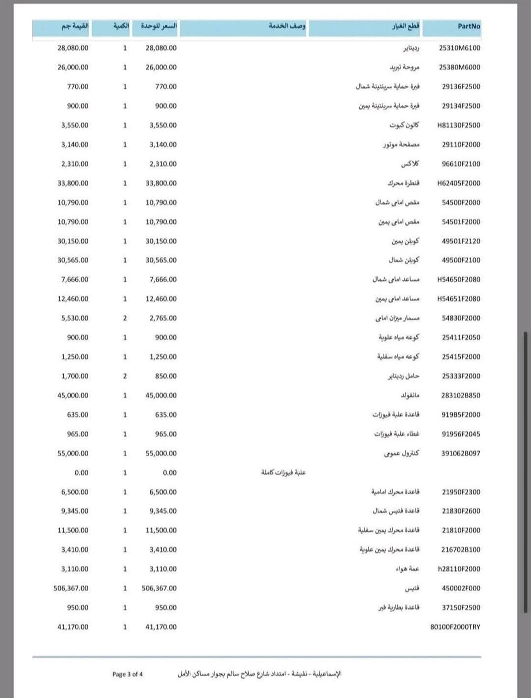 تكلفة إصلاح هيونداي إلنترا AD موديل 2026
