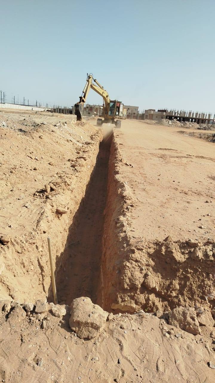 تنفبذ اعمال المرافق بالشروق