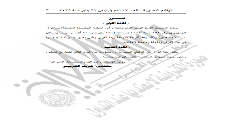 اعتماد المخطط الاستراتيجي لمدينة رأس الحكمة