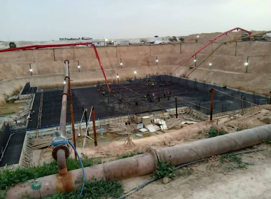 أعمال إنشاء محطة النصر 5