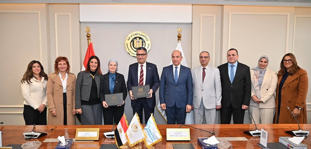 وزير التموين ورواد الحلبي مدير برنامج الأغذية العالمي