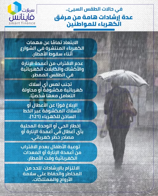 ارشادات في حالات الطقس السئ