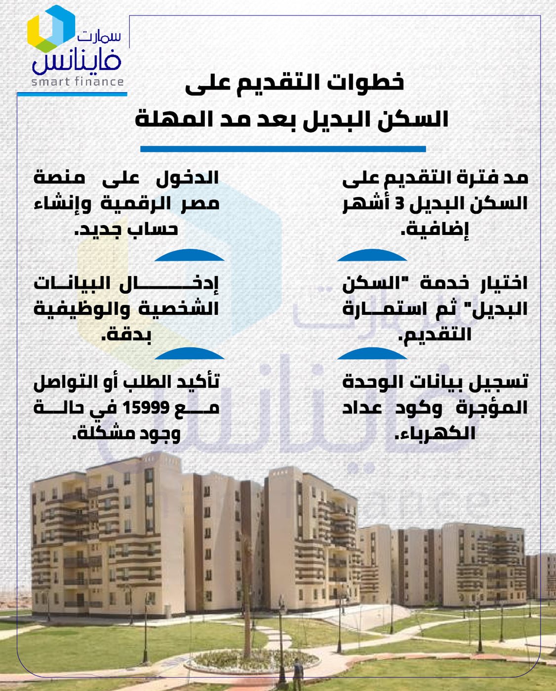 &nbsp;التقديم على السكن البديل