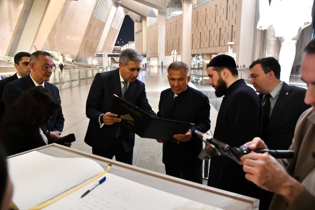 وزير السياحة مع رئيس جمهورية تتارستان