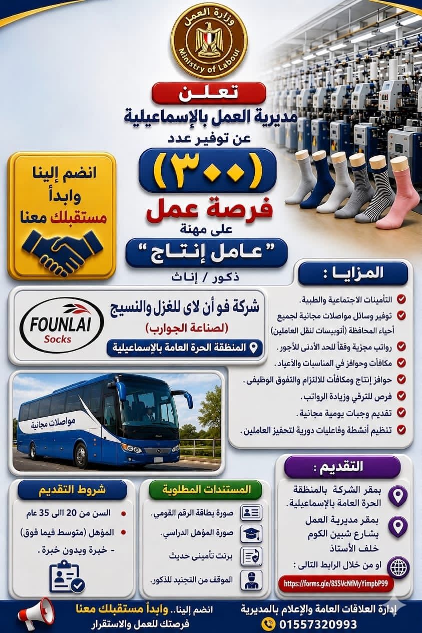 مديرية العمل بمحافظة الإسماعيلية