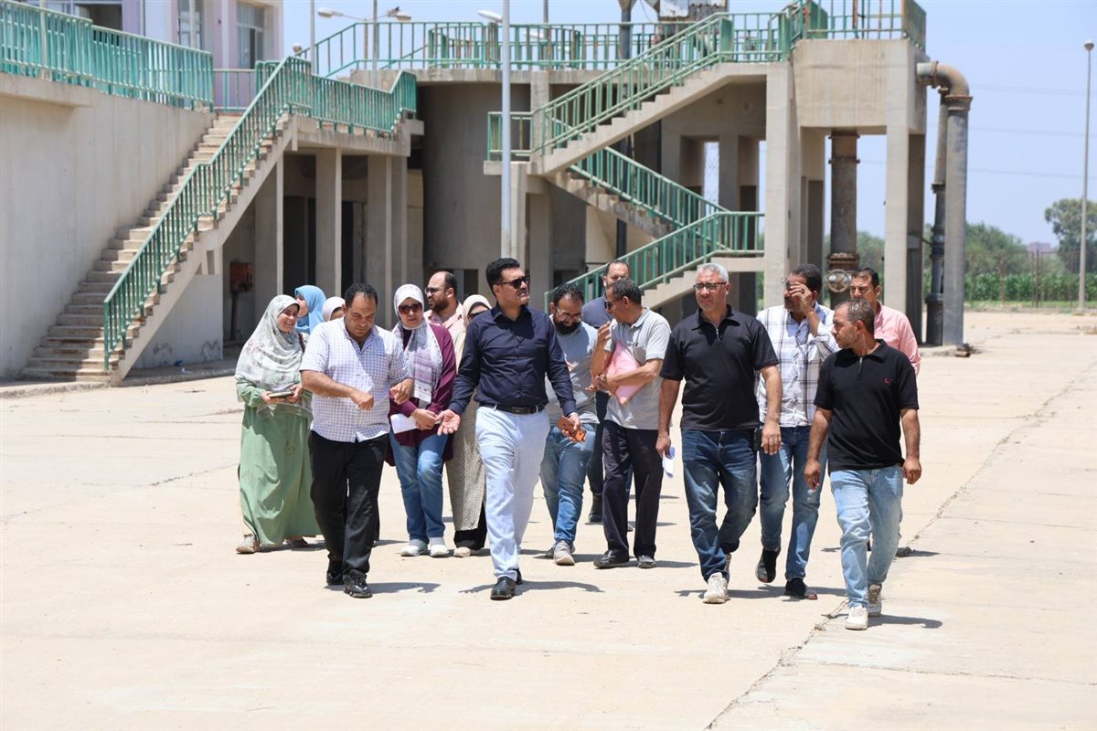 &nbsp;المهندس محمد إبراهيم فودة، رئيس مجلس إدارة شركة مياه الشرب والصرف الصحي بالقليوبية، جولة تفقدية