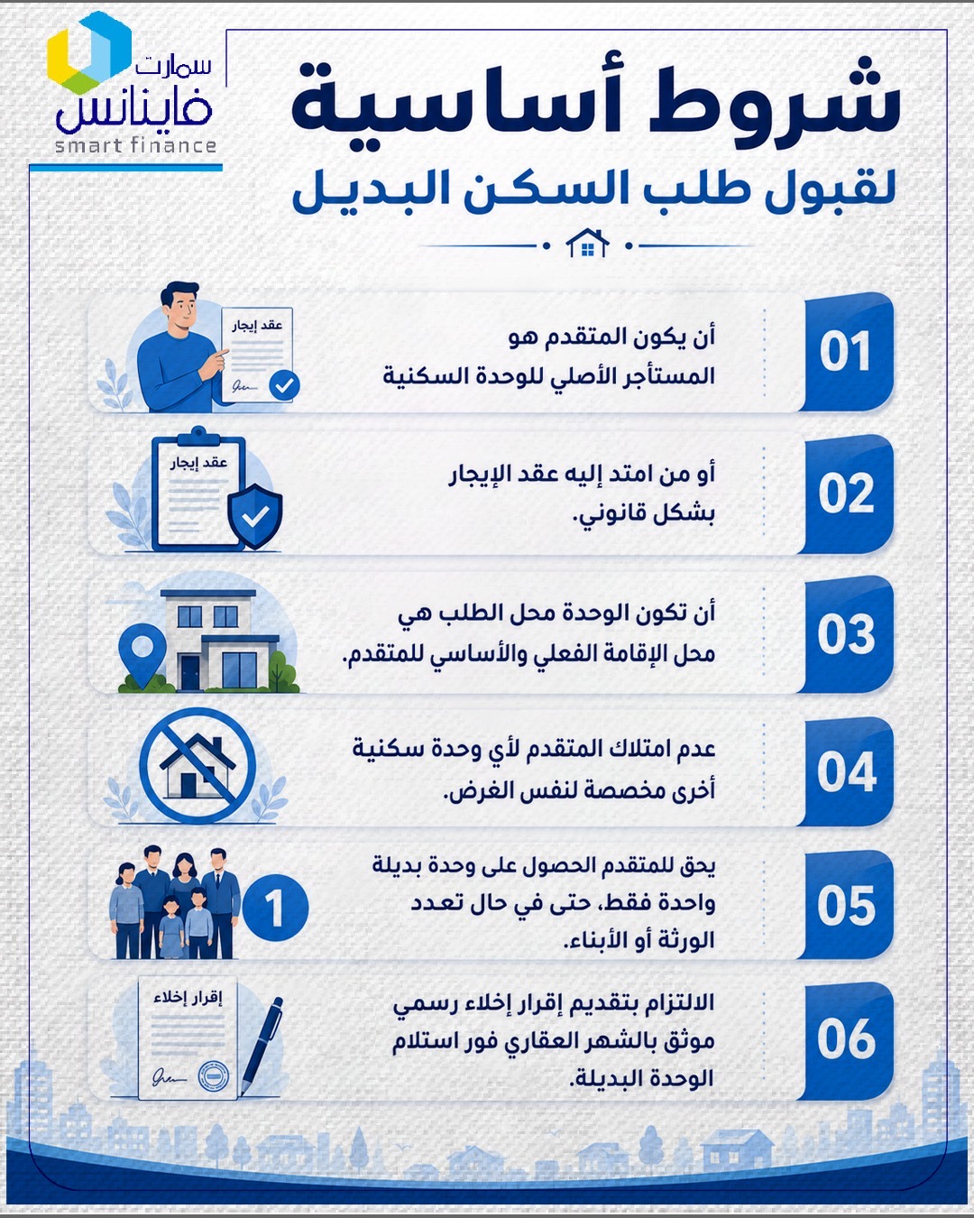 قبول طلب السكن البديل