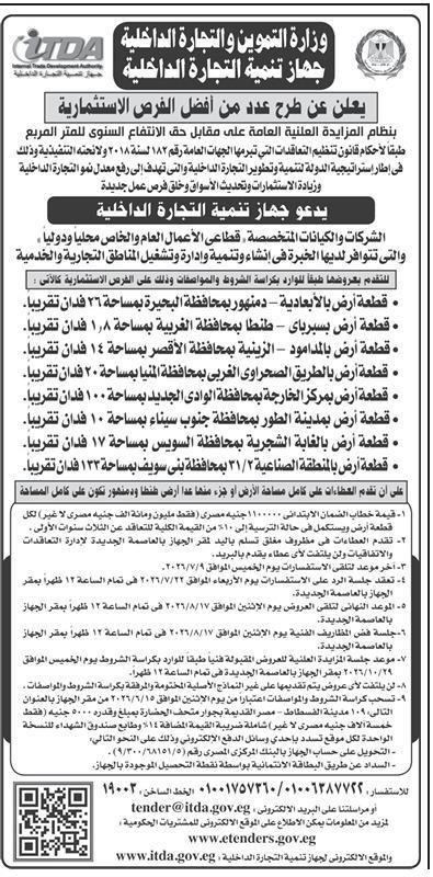 تفاصيل المزاد