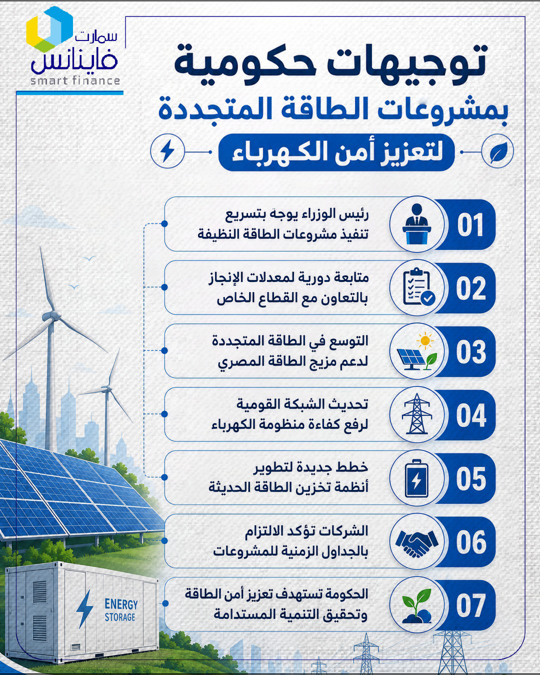 مشروعات الطاقة المتجددة<br>&nbsp;