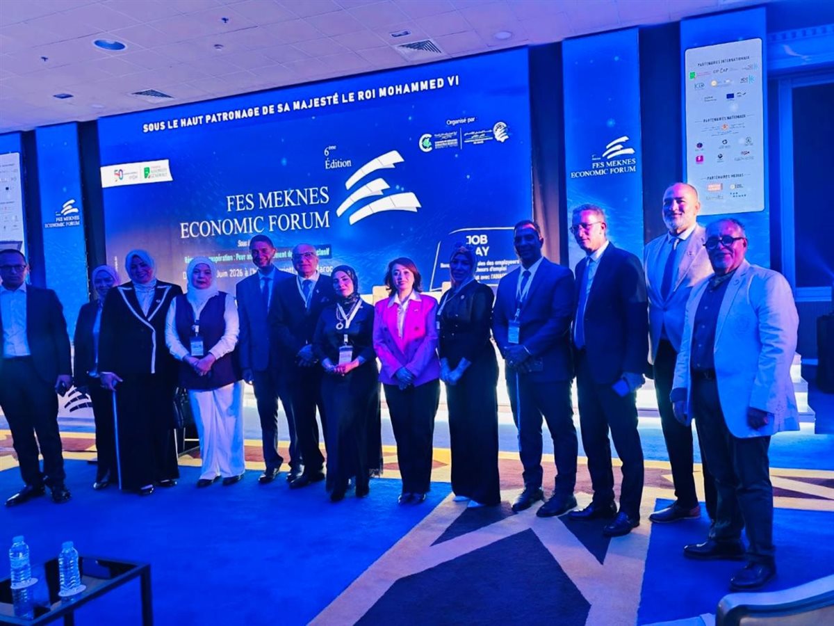 د. مها الحوشي تبحث فتح آفاق تعاون اقتصادي بين سيدات أعمال كفر الشيخ والغرف التجارية المغربية بمنتدى فاس-مكناس 2026