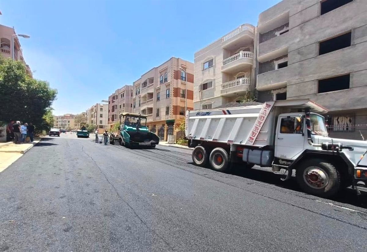 أعمال تطوير الطرق بالمدن الجديدة