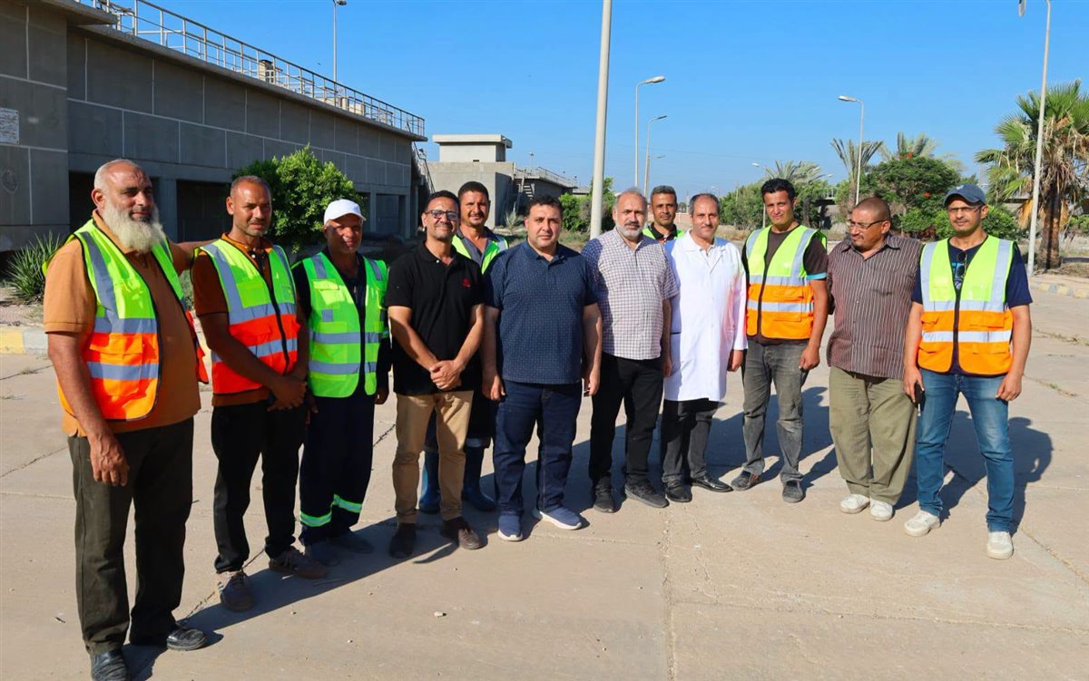 «التراس» يتفقد محطة معالجة صرف صحي الخيري بدمنهور