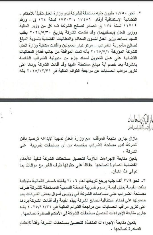 المركزي للمحاسبات يطالب مصر للفنادق بحسم تسويات ضريبية