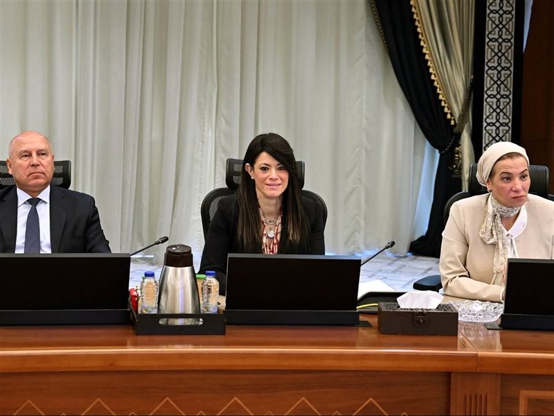 وزيرة التخطيط باجتماع