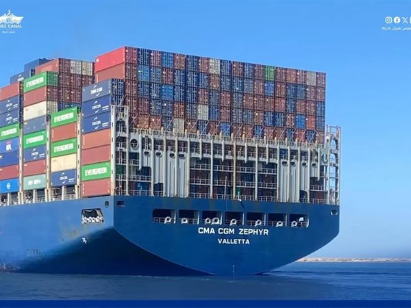 الحوافز تؤتي ثمارها.. قناة السويس تشهد العبور العاشر لـ CMA CGM ZEPHYR