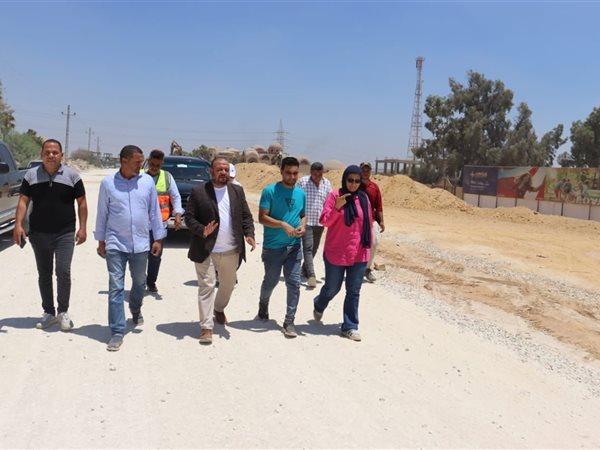 رئيس جهاز الشيخ زايد تتفقد المشروعات الجارية بتوسعات المدينة ومحطة الصرف الرئيسية