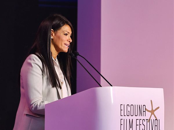وزيرة التخطيط تشارك في المؤتمر الصحفي لمهرجان الجونة السينمائي في دورته الثامنة