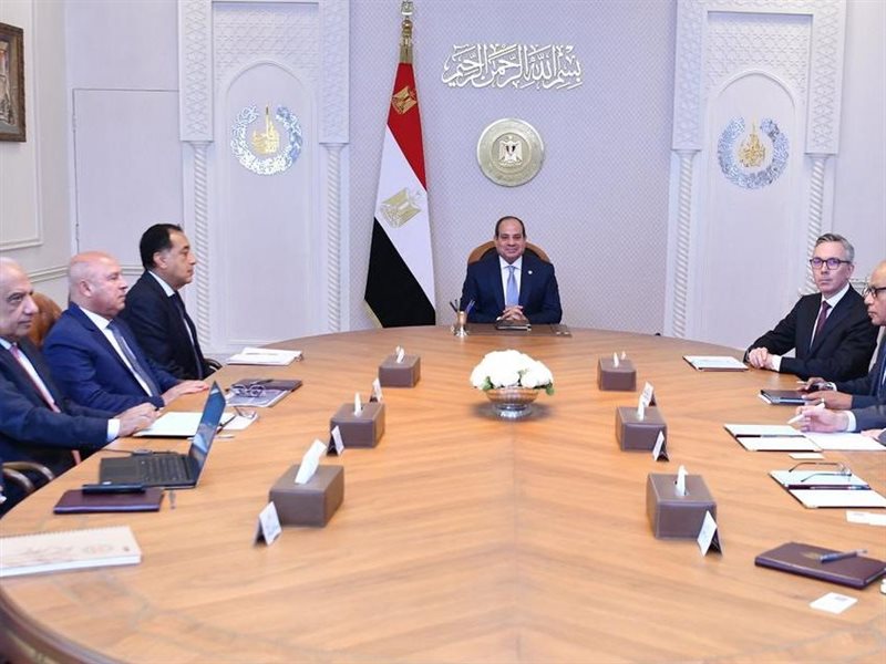 لقاء السيسي مع وفد