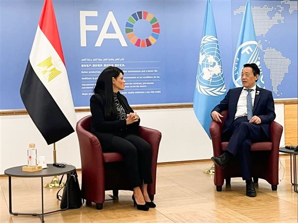 «المشاط» تبحث مع «الفاو» تعزيز التعاون في الأمن الغذائي والنظم الزراعية المستدامة