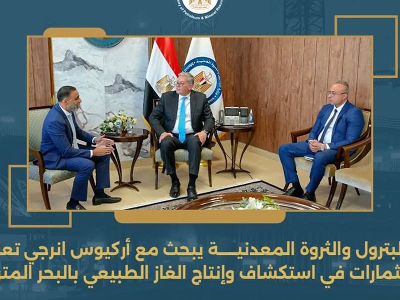 وزير البترول يبحث