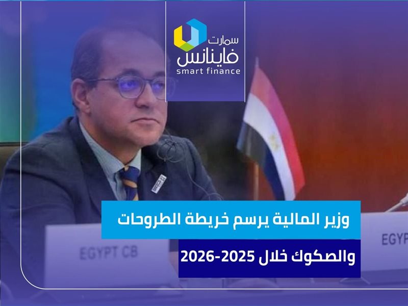 وزير المالية يرسم