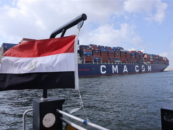 قناة السويس تستقبل عمالقة الحاويات.. و«ربيع»: CMA CGM تبحر بأمان كامل