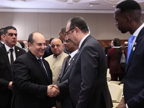 وزير قطاع الأعمال يبحث مع نظيره الجزائري تعزيز التعاون الدوائي