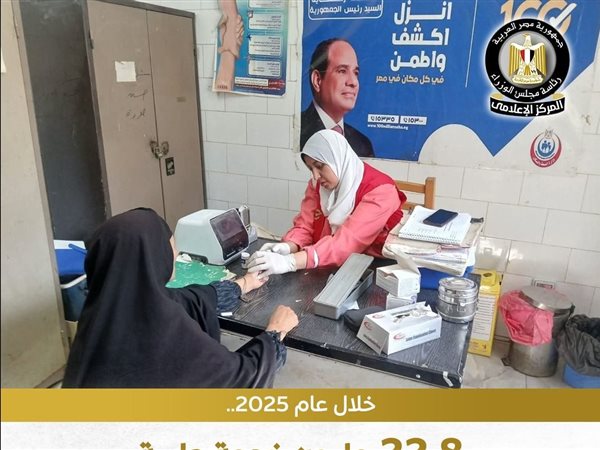  الصحة: تقديم أكثر من 22 مليون خدمة طبية بمحافظة البحيرة خلال 2025