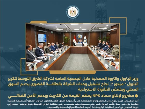 البترول: مشروع لإنتاج سماد NPK يعظم القيمة من الكبريت ويدعم الأمن الغذائى 