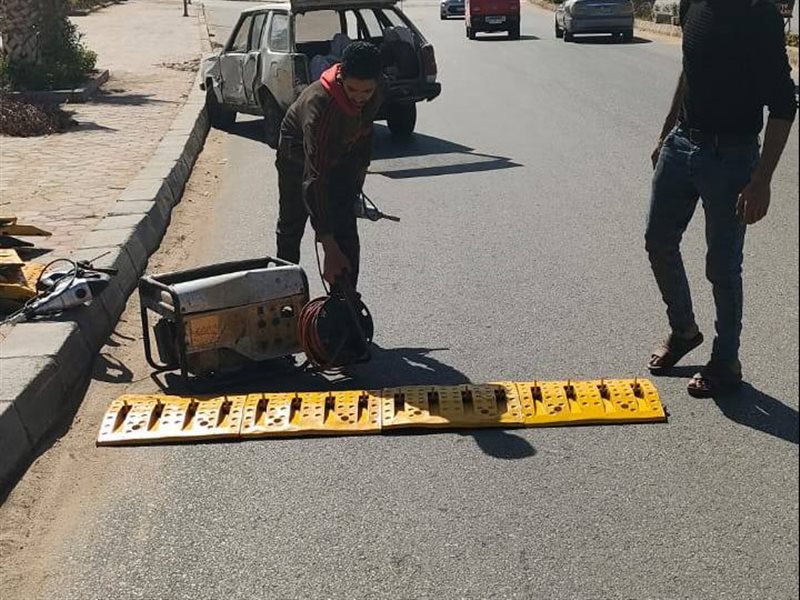 تركيب مطبات الشوكة