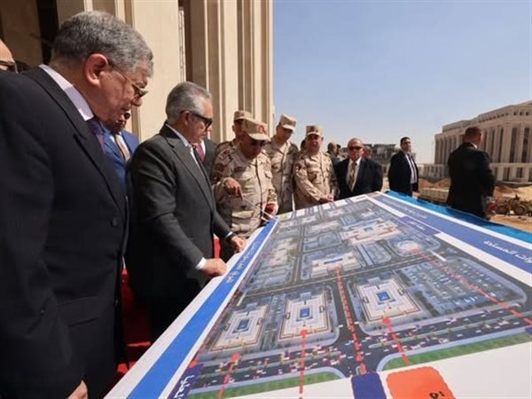 وزير العدل يتفقد مشروع مدينة العدالة بالعاصمة الجديدة
