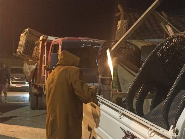 حملة مكبرة استهدفت القضاء الكامل على مظاهر الإشغالات والتعديات المخالفة بمدينة بدر