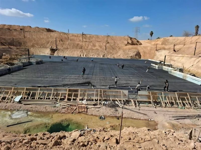 أعمال إنشاء محطة