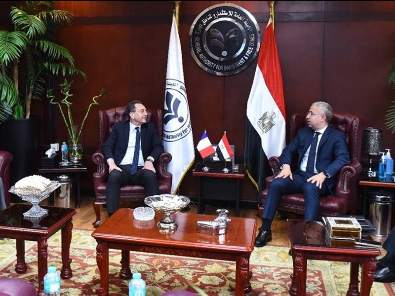 رئيس هيئة الاستثمار وسفير فرنسا