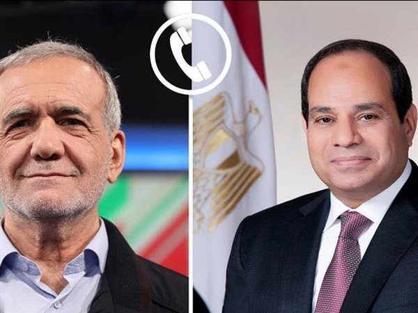السيسي يؤكد للرئيس الإيراني رفض مصر استهداف دول الخليج ويدعو لوقف التصعيد