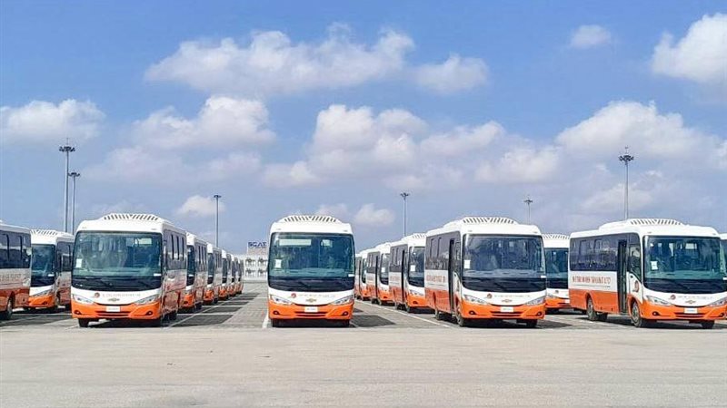 شحن حافلات مصنعة محليًا