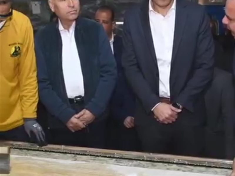 وزير الصناعة يتفقد مصانع الجرانيت بمنطقة شق الثعبان