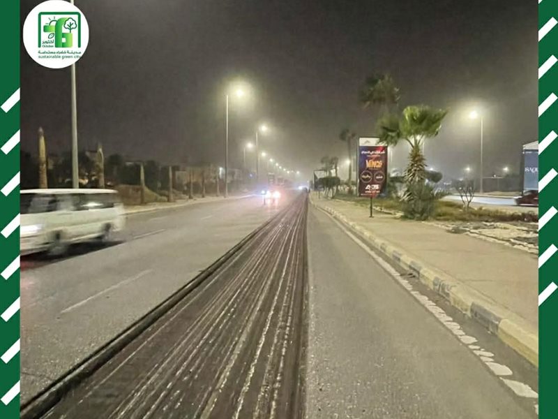 أعمال رصف الطرق 