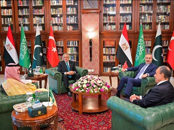 وزراء خارجية مصر والسعودية وتركيا وباكستان يبحثون سبل خفض التصعيد في المنطقة