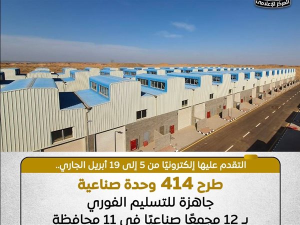 منصة مصر الصناعية الرقمية تتيح الحصول على وحدات جاهزة للتشغيل 